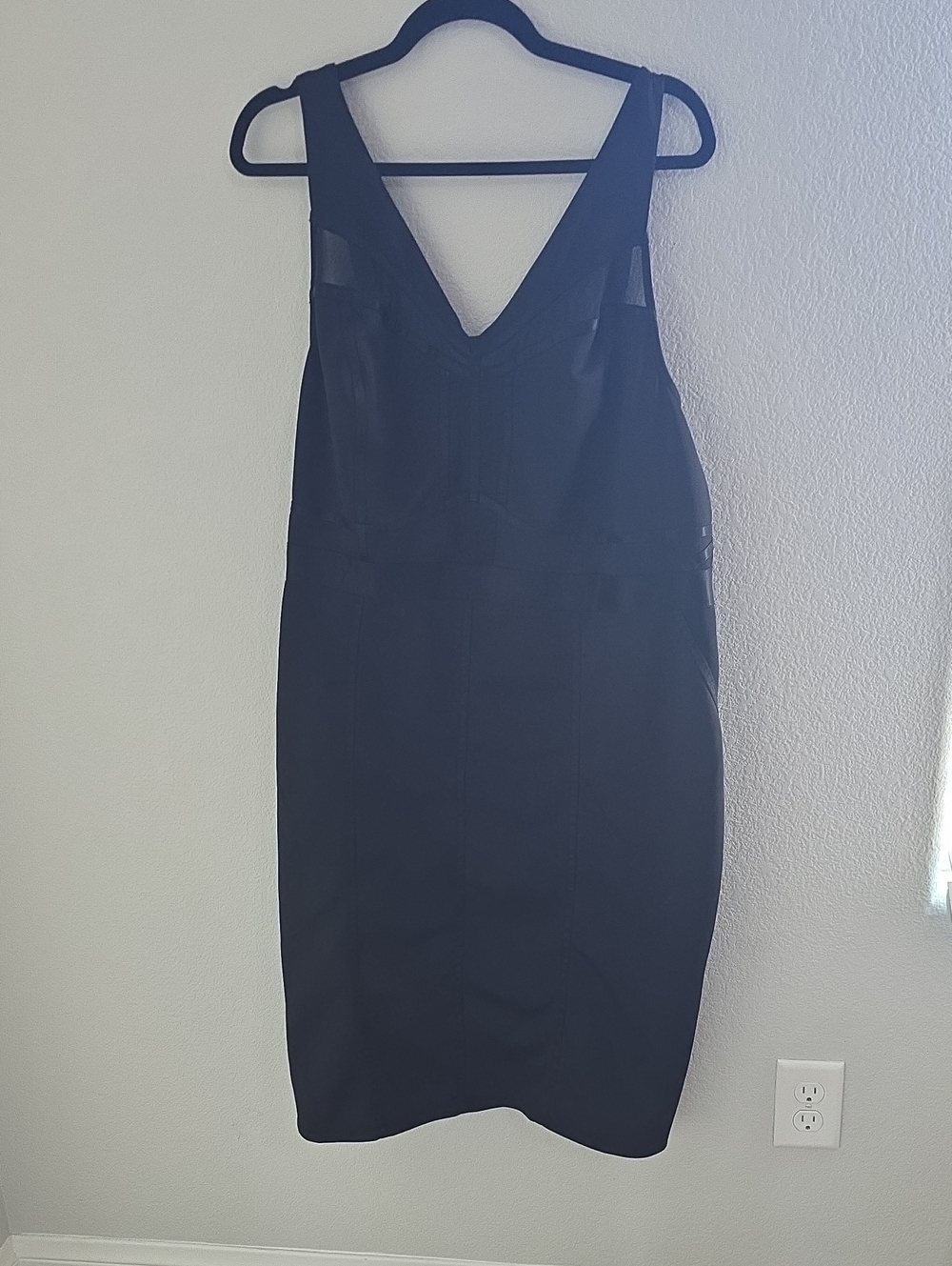 torrid Black V-Neck Midi Sheath Dress